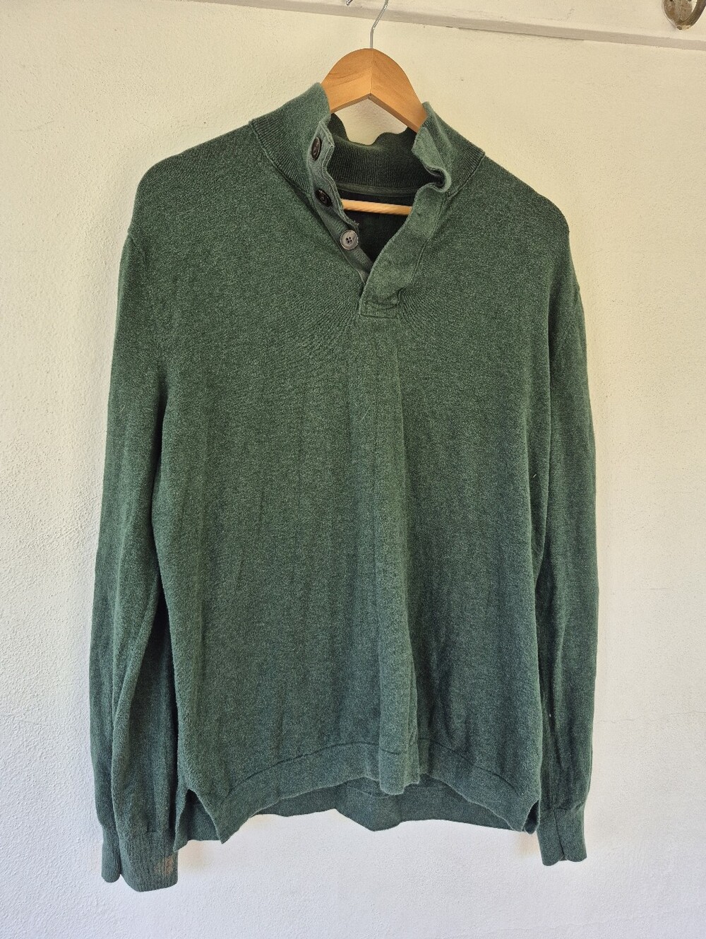 100% Cotton Banana Republic Sweater Green *work Play Condition